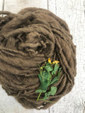 Jewelweed, heathered naturally dyed handspun yarn, 50 yards