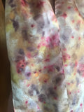 Flower Garden Potpourri hand dyed silk scarf