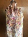 Flower Garden Potpourri hand dyed silk scarf