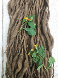 Jewelweed, heathered naturally dyed handspun yarn, 50 yards