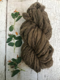 Jewelweed, heathered naturally dyed handspun yarn, 50 yards