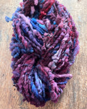 Rigamarole - handspun nubbly southdown reclaimed wool art yarn