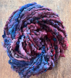 Rigamarole - handspun nubbly southdown reclaimed wool art yarn