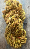 Maize - 20 yards nubbly handspun southdown wool art  yarn