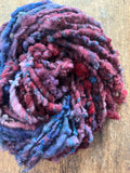 Rigamarole - handspun nubbly southdown reclaimed wool art yarn