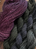 Jewel toned alpaca yarn lot - 350 yards, super soft!