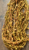 Maize - 20 yards nubbly handspun southdown wool art  yarn