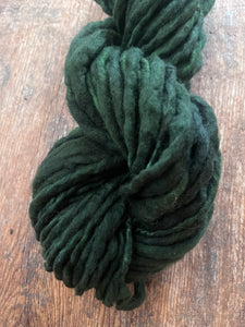 Evergreen, 50 yards handspun merino yarn