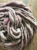 Moody Rose, heathered naturally dyed handspun yarn, 20 yards