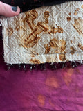 Rust dyed handmade upcycled flexible textural art journal - add as many pages as you like!