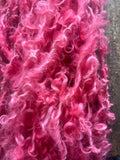 Heart’s Desire - pink curly handspun Lincoln wool yarn