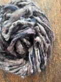 Logwood purple-grey naturally dyed luxury fiber art yarn, 20 yards