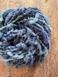 Ferris Wheel - nubbly Southdown wool art yarn, purples and blues