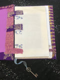 Glam purple boho art journal