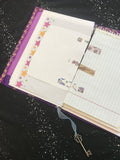 Glam purple boho art journal