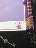 Glam purple boho art journal