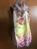 Natural Rainbow hand dyed silk scarf