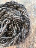 Two-tone brown Shetland handspun yarn, 50 yards