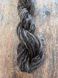 Two-tone brown Shetland handspun yarn, 50 yards