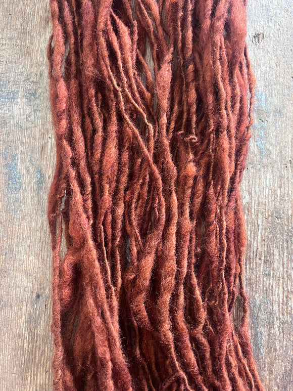 Redwood Forest handspun yarn, chunky bulky wool yarn