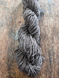 Mushroom grey/brown Shetland wool 50 yards handspun yarn
