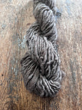 Mushroom grey/brown Shetland wool 50 yards handspun yarn
