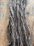 Mushroom grey/brown Shetland wool 50 yards handspun yarn