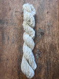 Lightest silver grey Shetland wool - 50 yards handspun yarn