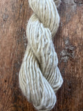 Lightest silver grey Shetland wool - 50 yards handspun yarn