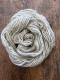 Lightest silver grey Shetland wool - 50 yards handspun yarn