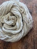 Lightest silver grey Shetland wool - 50 yards handspun yarn