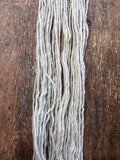 Lightest silver grey Shetland wool - 50 yards handspun yarn