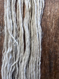 Lightest silver grey Shetland wool - 50 yards handspun yarn