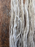 Lightest silver grey Shetland wool - 50 yards handspun yarn