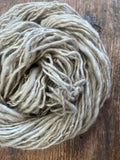 Beige handspun Shetland wool, 50 yards