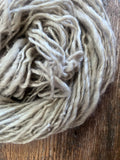 Beige handspun Shetland wool, 50 yards