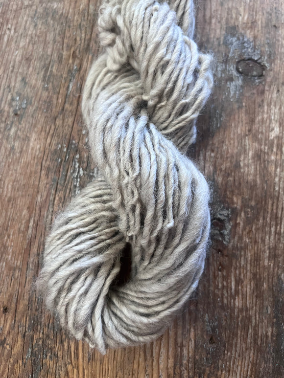 Beige handspun Shetland wool, 50 yards