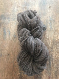 Brown corriedale handspun yarn, 50 yards corriedale wool