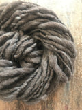 Brown corriedale handspun yarn, 50 yards corriedale wool