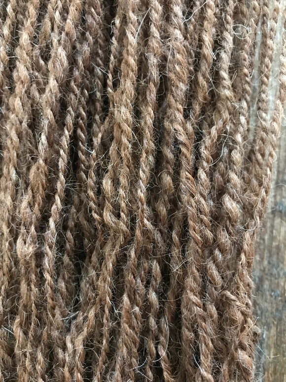 Alpaca/CVM wool 2 ply  handspun yarn