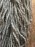 Handspun grey 2 ply bulky yarn, 57yds