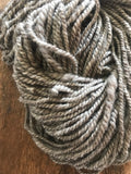 Handspun grey 2 ply bulky yarn, 57yds