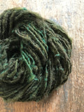 Mossy Green corriedale wool yarn, 50 yards