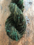 Mossy Green corriedale wool yarn, 50 yards