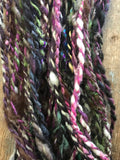 Controlled Chaos, smoked plum edition: 50 yards bulky art yarn