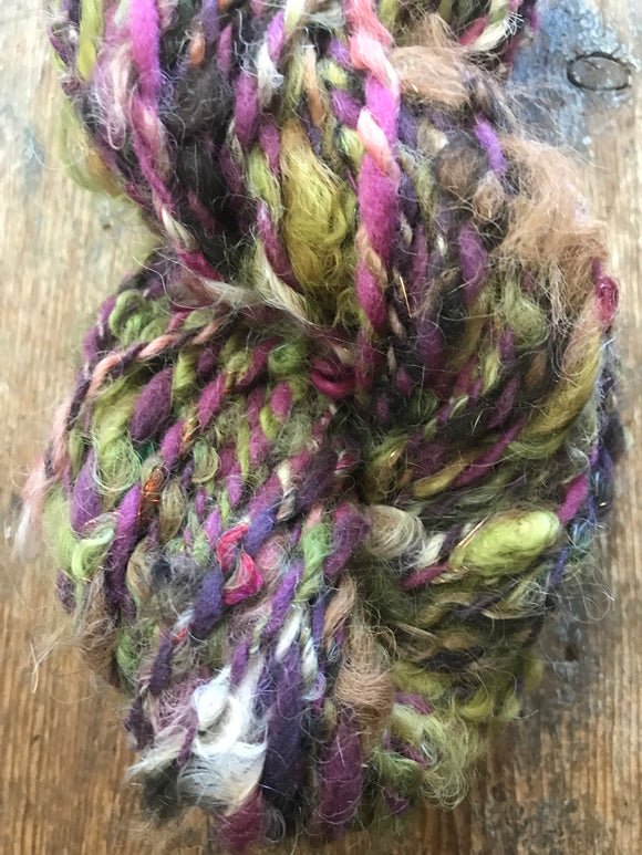 Witch’s Brew 50 yards handspun yarn