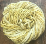 Black walnut leaf naturally bundle dyed handspun yarn, 50 yards