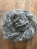 Mohair yarn, undyed natural grey, 50 yards