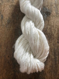 White bamboo handspun yarn, 20 yards