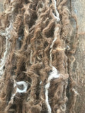 Natural tan alpaca handspun yarn, 50 yards